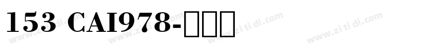 153 CAI978字体转换